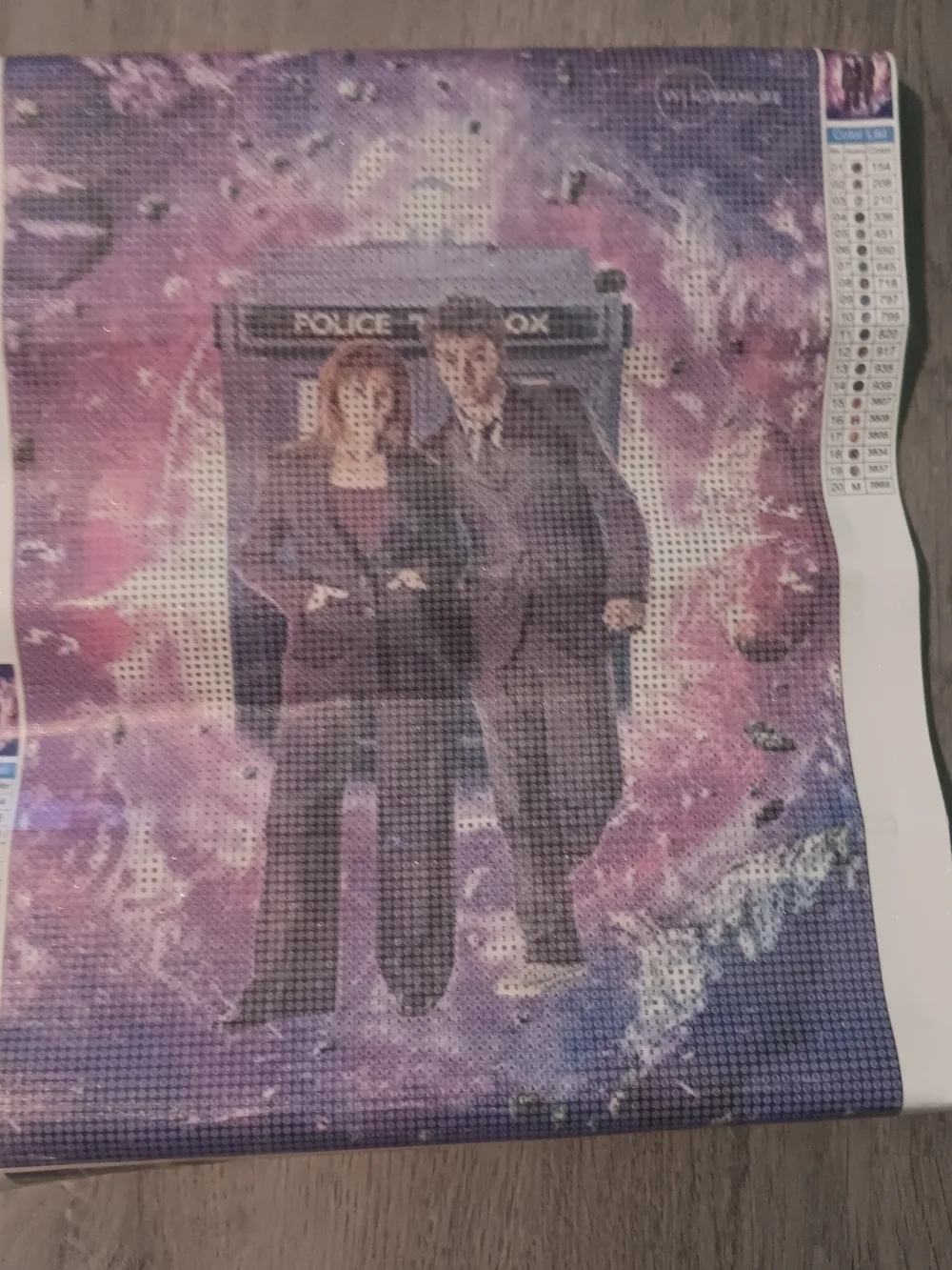 Dr Who And Donna Diamond Art Kit 30x40